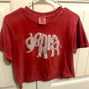 University of Alabama women’s  crop tee